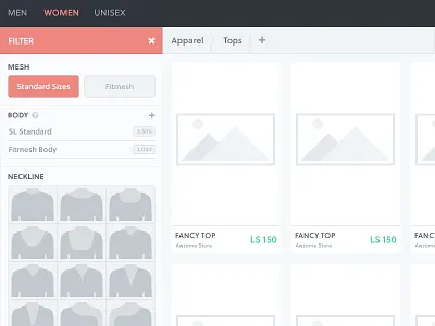 Marketplace filter filter flat marketplace shopping store ui ux web webdesign webpage