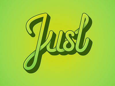 Just just script type typography wip