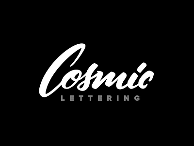 Cosmic Lettering Final brush cosmic letter lettering logo mark type typo typography