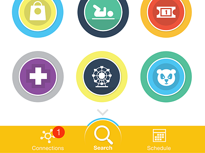 WIP app bar family icons ios kids menu tab