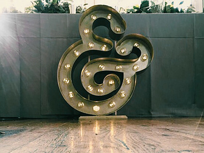 Ampersand Light lettering monogram typography