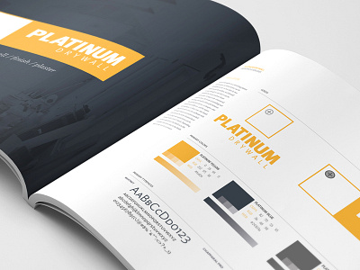 Platinum Drywall - Brand Guidelines brand guide logo