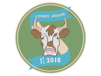 Comice cow logo vache
