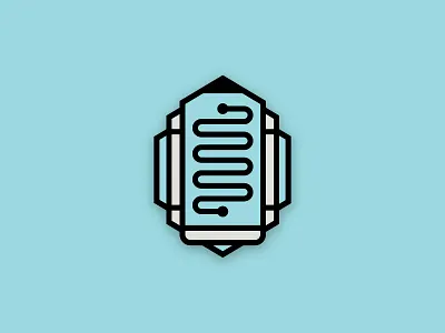 Tech Pencil connect illustration logo pencil technology