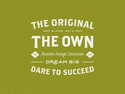 The Own branding green typography wip women