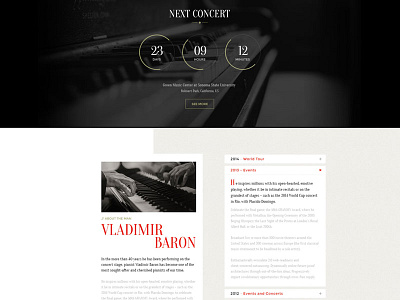 Home - Classic Music Template and baron template black classic classical music geometric minimal music template piano template psd template theme white