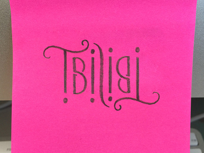 Nostalgia ambigram georgia hand lettering lettering tbilisi type typography