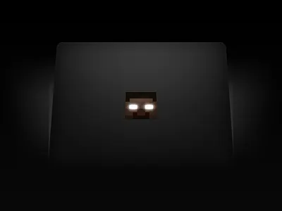 MacBook Herobrine Sticker #Minecraft herobrine him mac macbook minecraft sticker