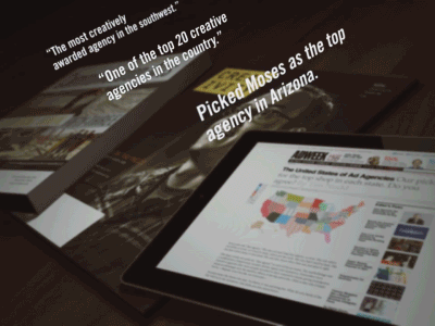 Moses Accolades 3d advertising animation awards graphics motion video