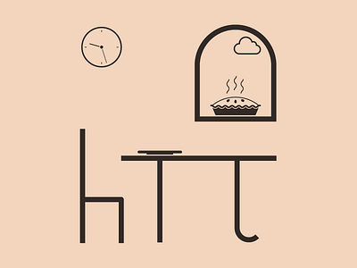 A Belated Pi Day 3.14 cloud day illustration pi pie symbol table