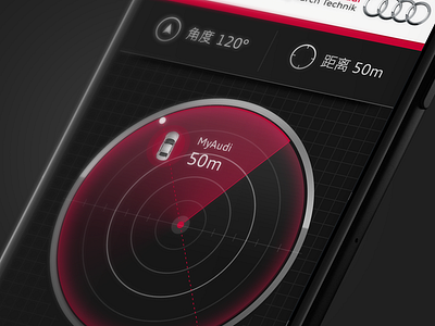 MyAudi Radar audi auto car radar ui