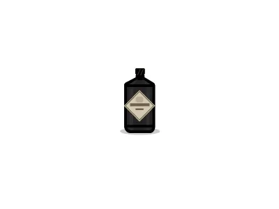 Hendricks alcohol bottle drink gin hendricks icon illustration