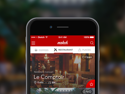 mrkch - discover Marrakech in a different way ios app ios design ios8 marrakech morocco mrkch ui ux