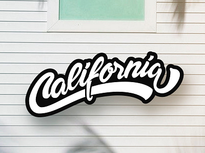 California brush calligraphy design font graphic design hand draw identity lettering logo type typeface vector