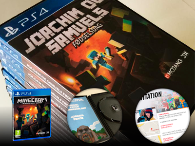 Minecraft birthday invitation 12 birthday cases dvd invitation minecraft