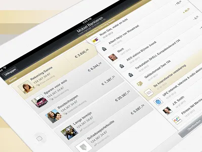 ABN AMRO Private Banking iPad app abn account amro app bankieren banking iban ipad mobiel