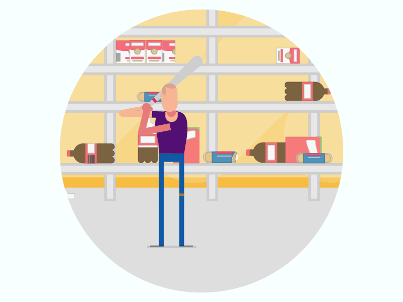 Zombieland 2d animation ae after effects animation character gif illustrator loop motion motion graphics vector zombie