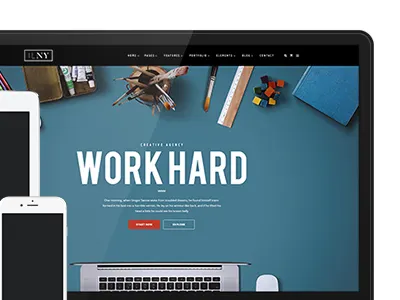 ILNY - Responsive Multi-Purpose HTML Template clean creative html html5 ilny responsive template theme themeforest
