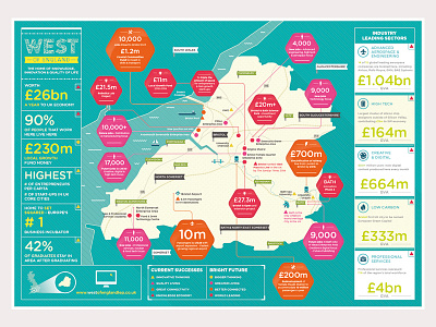 Mappy design england icon illustration infigraphics info graphic location map mapped print south west