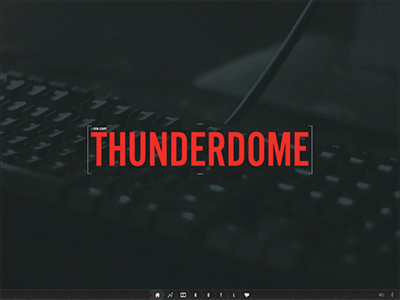 THUNDERDOME animated digital gif type typography