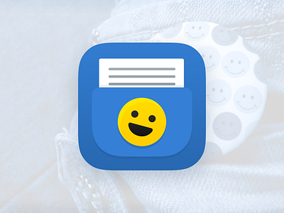 Pocket of your jeans flat icon ios iphone jeans smiley