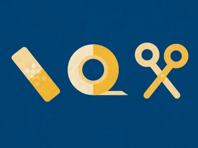 Hospital Icons1 bandaid hospital iconography illustrations scissors yellow