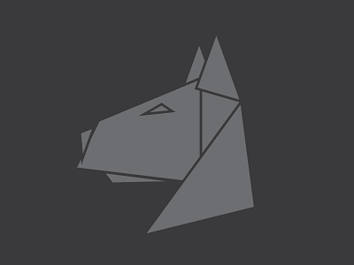 Mayhem black branding bull terrier dog identity logo minimal