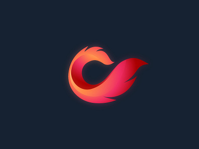 Shapes abstract fire fox liquid fire