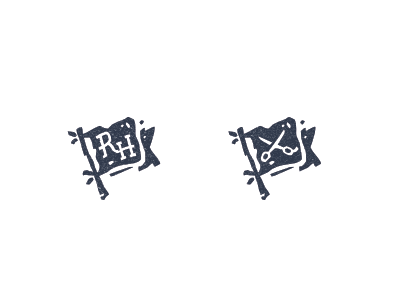 Rebel Heads barbershop flag haircut logo mark rebel heads scissors stolz
