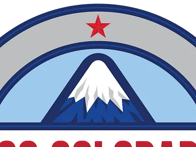 USS Colorado Crest, detail 2 badge colorado crest dolphin mountain navy submarine