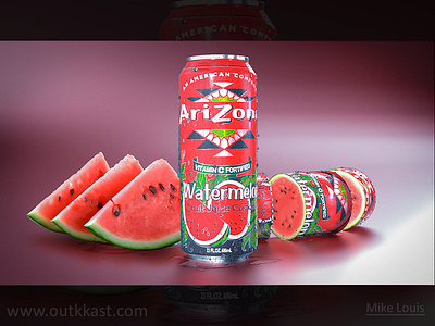 Arizona Ad 3d 3d illustration adobe photoshop advertisement art blender cgi design digital art drink render retouch