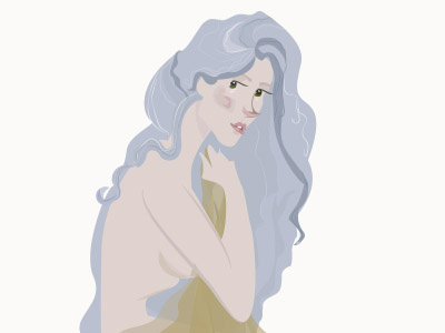 Lilac Girl art digital art girl illustration lilac purple hair women