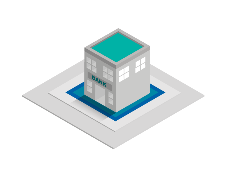 Pop Up Bank bank bfsi flat gif isometric pop up