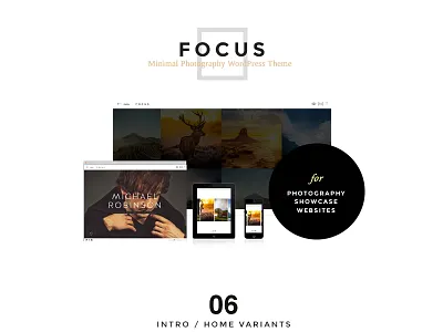 FOCUS -A Minimal WordPress Theme for Photographer metrothemes minimal photographer responsive wordpress wptheme