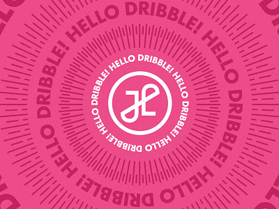 Hello, Dribbble! branding debut dribble hello logo self promotion