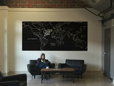 Coffee Belt Illustration coffee foundry hand illustration kcmo lettering map texas tyler type typography