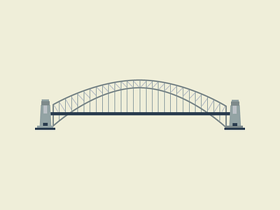 Sydney Harbour Bridge bridge illustration landmarks sydney