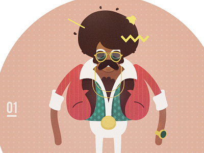 JOJOLANDERS Characters 01/50 70s blackpower character funcharacters funillustration illustration illustrator people personagens