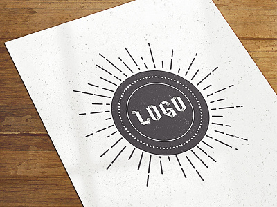 Logo Mockup badge flyer logo logo design logo mockup mockup paper psd mockup typography wood