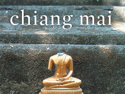 Chiang Mai book cover typography