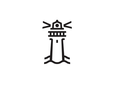 El dorado icon black icon lighthouse line