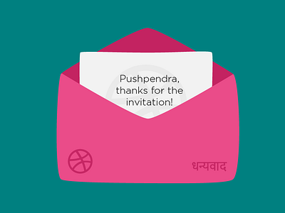 Thank you Pushpendra debut hindi invite thanks