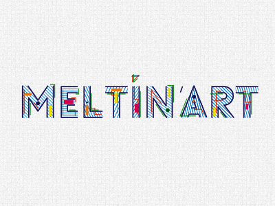 Meltin'Art abstract colors logo type
