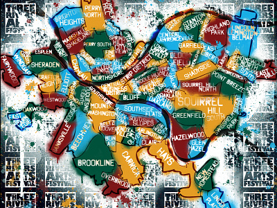 City Of Pittsburgh art arts fest grunge neighborhoods pittsburgh spray paint three rivers