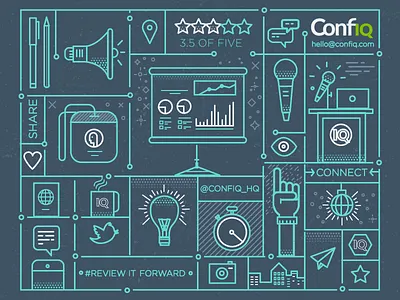 conference aggregator badge chat city conference mike mug online podium presentation timer