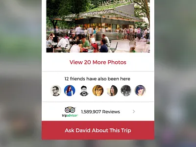 Trip Details Footer app facebook question social travel trip ui