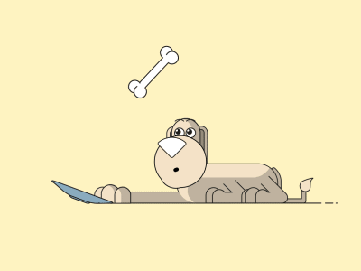 Constantly hungry animation cartoon design dog gif illustration loop loopdeloop