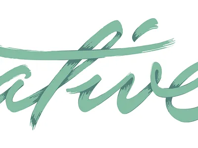 Digital Creative brush logo brush digital creative logo script typography