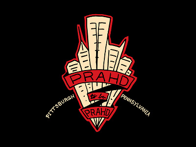 Prahd to be Prahd city design illustration pittsburgh pittsburghese skyline yinzer