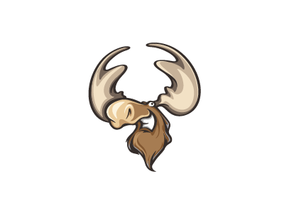 Moose animal character deer design forest head horns illustration logo moose sport wilderness